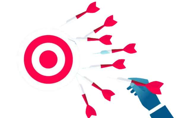 Dart missing target representing choosing the wrong invoice funding solution for GovCon contracts