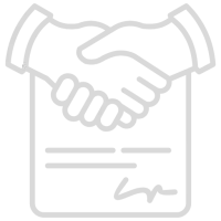 Hands shaking over a contract to represent securing new janitorial business and using invoice funding to support contract growth.